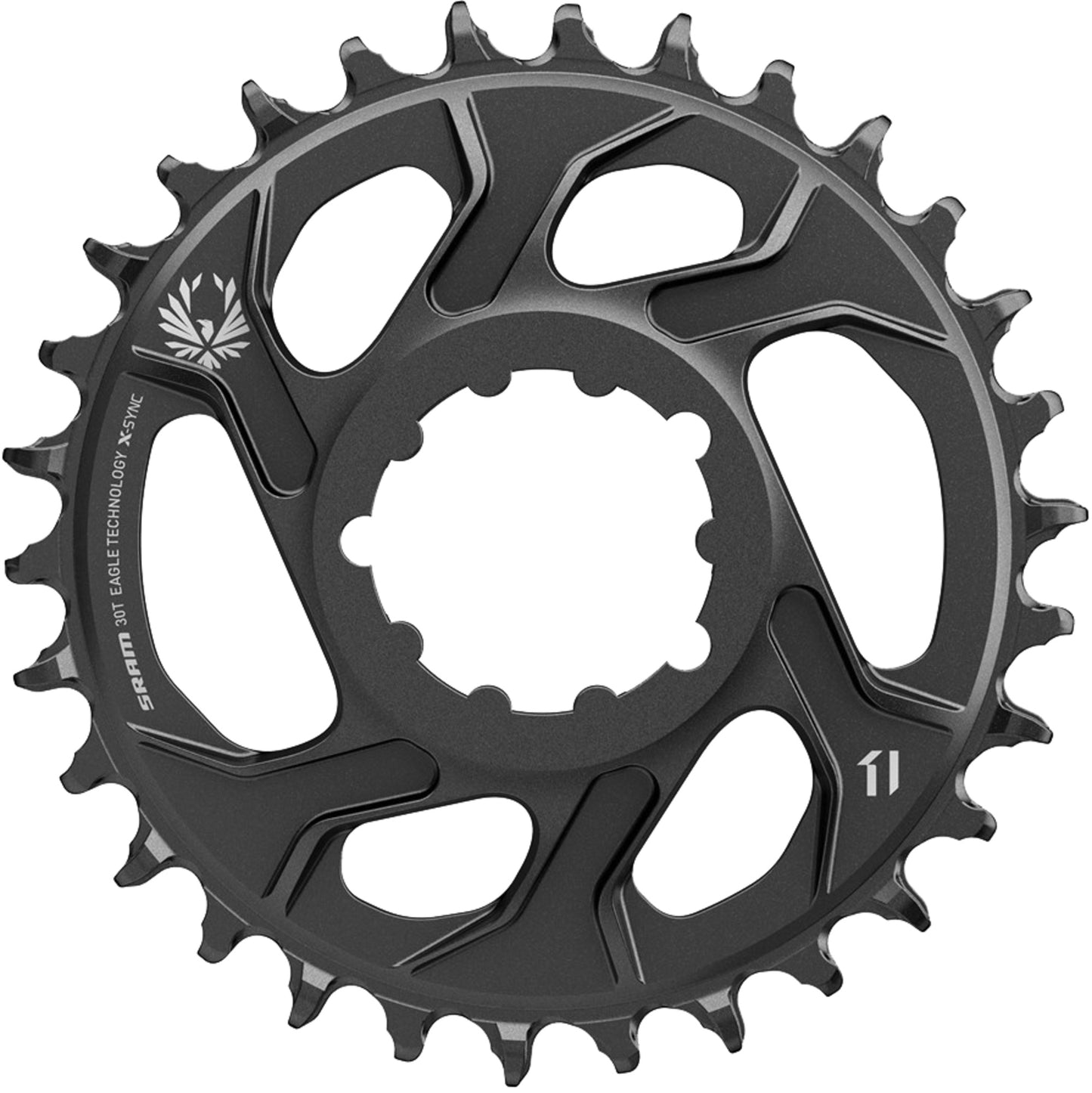 X-SYNC2 EAGLE COLD FORGED DIRECT MOUNT (3MM OFFSET) CHAINRING - BLACK