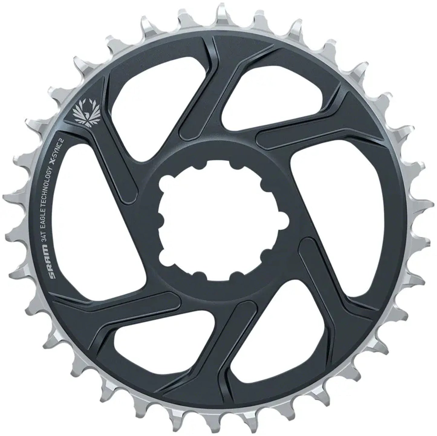 X-SYNC2 EAGLE DIRECT MOUNT CHAINRING (3MM OFFSET) - LUNAR GREY
