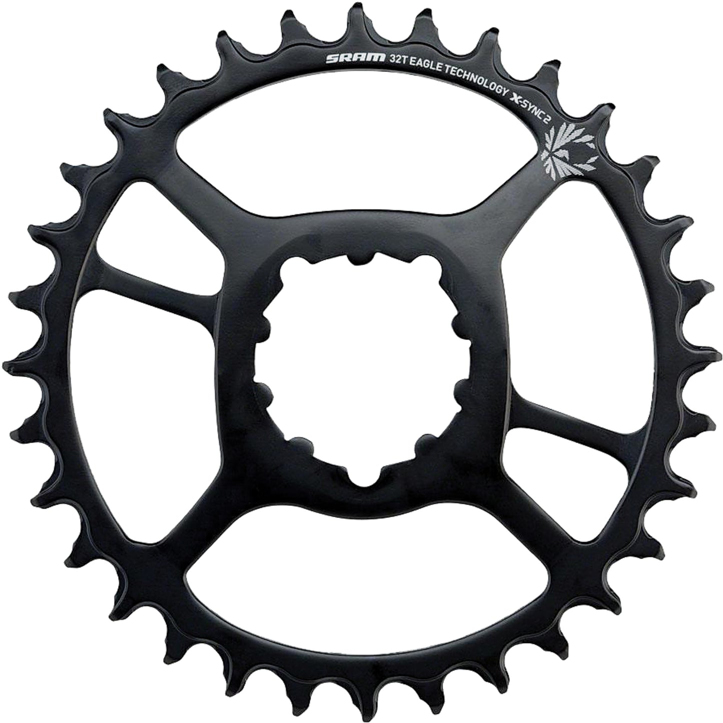 X-SYNC2 EAGLE (STEEL) DIRECT MOUNT CHAINRING (3MM OFFSET) - BLACK