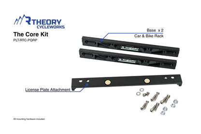 Bike Rack License Plate Quick Release System - Carbon-Reinforced Plastic