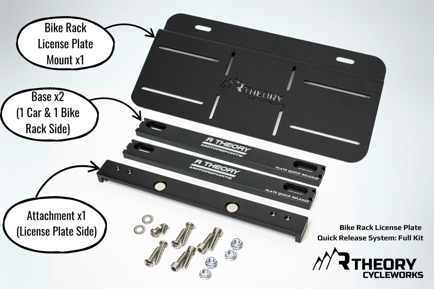 Bike Rack License Plate Quick Release System – PQR