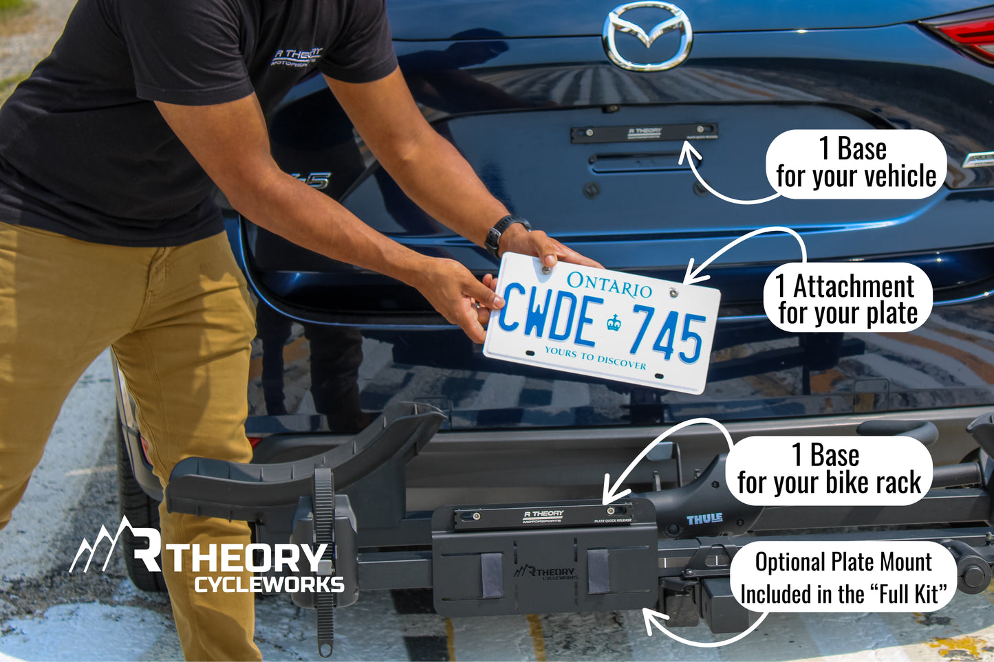 Bike Rack License Plate Quick Release System – PQR