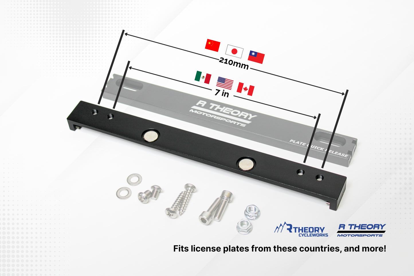 Bike Rack License Plate Quick Release System